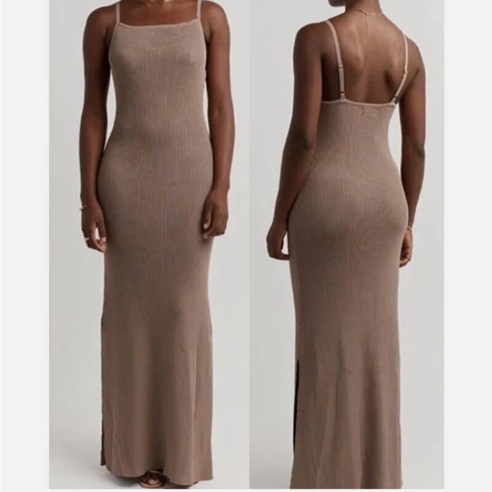 Dissh Athena Sleeveless Body Con Maxi Dress Ribbed - Picture 3 of 7